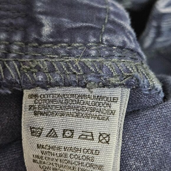 Free People Corduroy Skinny Pants Women's 26 (28x30.5) Blue Boho Low-Rise EUC - Picture 3 of 9